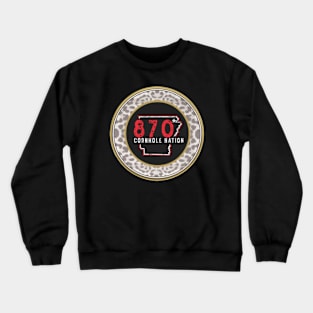 870CN Gold Large Font Crewneck Sweatshirt